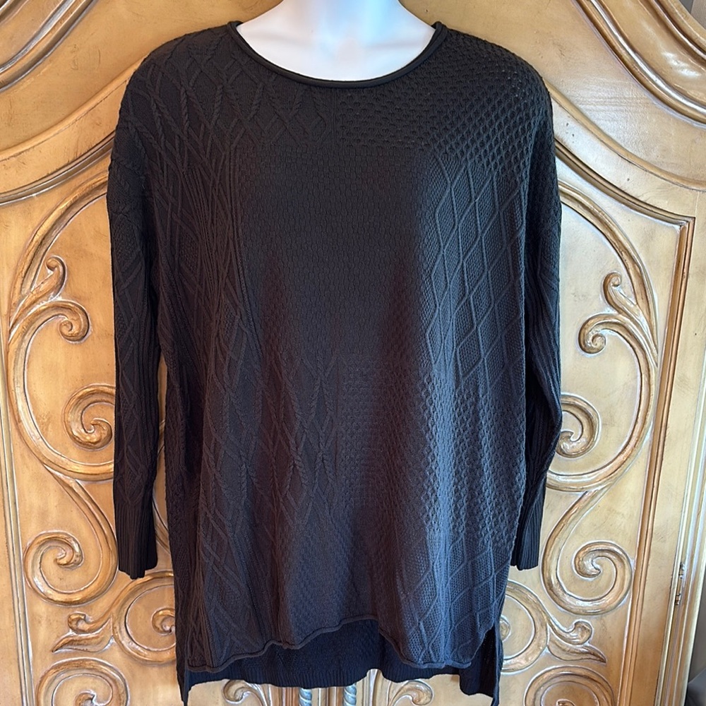 Democracy Patchwork Knit Sweater - image 1